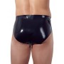 Men's latex briefs with plug m