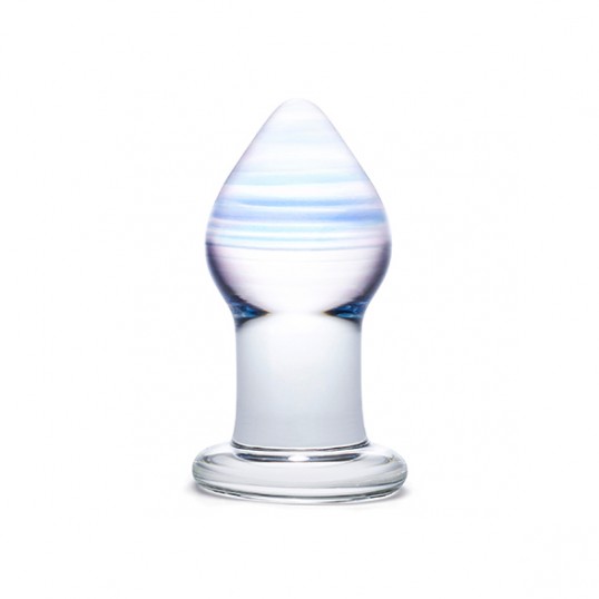 Glas - amethyst rain glass butt plug