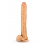 Garš dildo ar sēkliniekiem 35,5cm miesas krāsa - Hung rider bruno