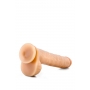 Garš dildo ar sēkliniekiem 35,5cm miesas krāsa - Hung rider bruno
