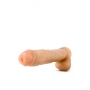 Garš dildo ar sēkliniekiem 35,5cm miesas krāsa - Hung rider bruno