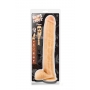 Garš dildo ar sēkliniekiem 35,5cm miesas krāsa - Hung rider bruno