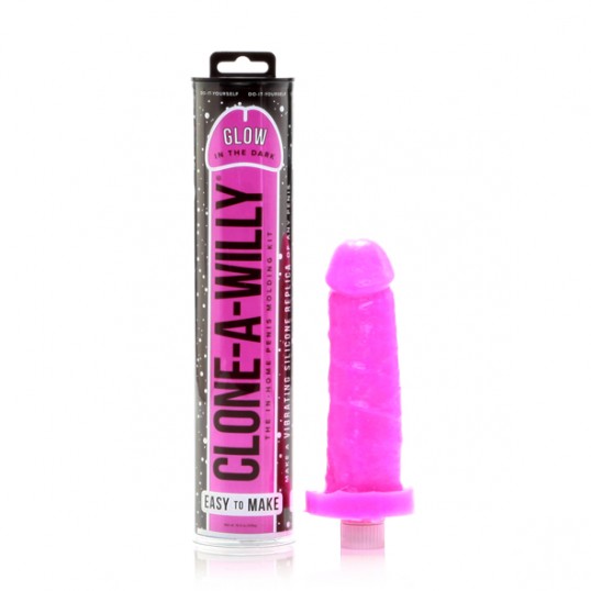 Clone-a-willy - kit glow-in-the-dark hot pink