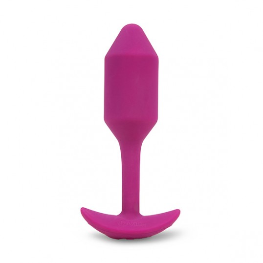 Пробка для ношения с вибрацией b-vibe vibrating snug plug 2, розовая