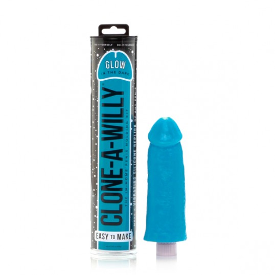 Clone-a-willy - kit glow-in-the-dark blue