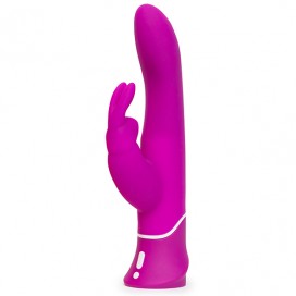 Лиловый вибратор-кролик curve rechargeable rabbit vibrator - 25,4 см.