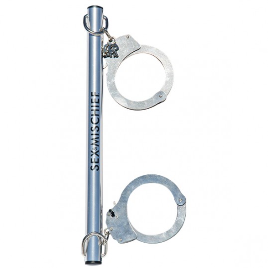 S&m - spreader bar with metal cuffs