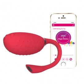 Smart wearable vibrator red - Magic motion - fugu