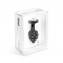 Diogol - ano butt plug ribbed black 30 mm