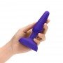 B-vibe - trio remote control butt plug purple