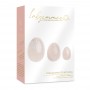 La gemmes - yoni egg set rose quartz (l-m-s)