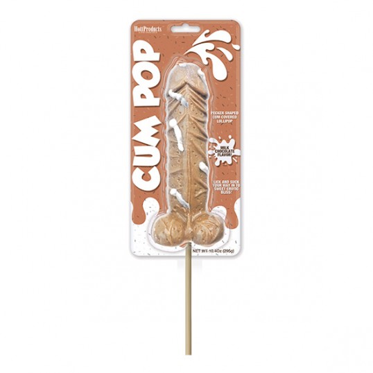 Milk chocolate flavoured cum pops