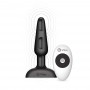 B-vibe - trio remote control butt plug black