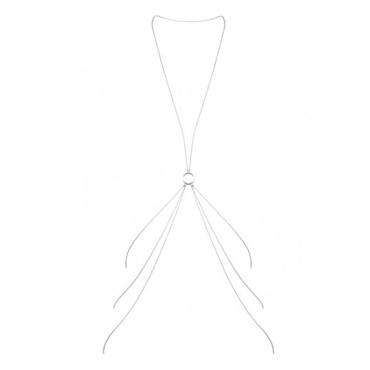 Bijoux indiscrets - magnifique 8 body chain silver