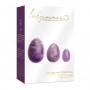 La gemmes - yoni egg set pure amethyst (l-m-s)