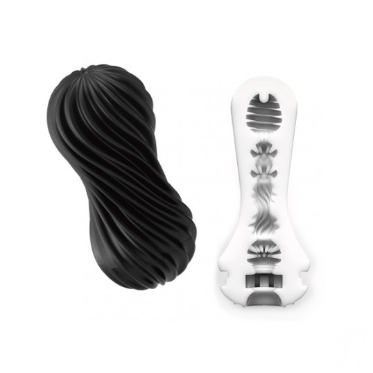 Tenga - flex masturbation sleeve rocky black