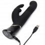 Truša vibrators ar grūdienu funkciju - Fifty Shades of Grey 23.3 cm melns