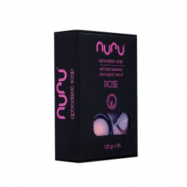 Afrodiziaka ziepes ar argānu eļļu un jūras zālēm un rožu aromātu 100 gr - Nuru