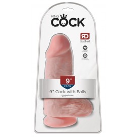 Biezs dildo 23cm miesas krāsa - King Cock