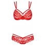Punane pitsiline pesukomplekt obsessive s/m