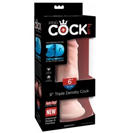 Trīskāršā blīvuma dildo 18,5cm - KING COCK