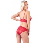 Pitsiline pesukomplekt xl punane cottelli collection lingerie