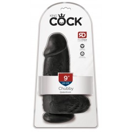 Biezs dildo 23cm melns - King Cock