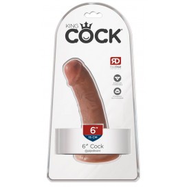 Dildo ar piesūcekni 15cm miesas krāsa - King cock