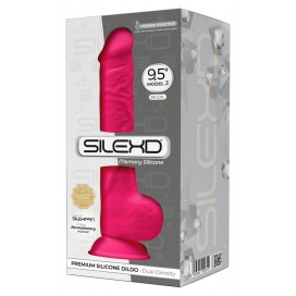 Dildo No Silexpan Materiāla Rozā 24cm - SILEXD