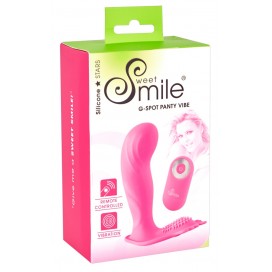 Ievietojams biksīšu vibrators ar tālvadības pulti rozā - sweet smile