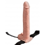 Vibreeriv strap-on dildo tühja keskosaga ja munanditega - Fetish Fantasy