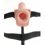 Vibreeriv strap-on dildo tühja keskosaga ja munanditega - Fetish Fantasy