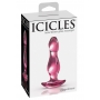 Stikla anālais aizbāznis rozā - Icicles no. 73