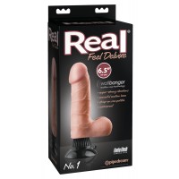 16.5cm Реалистичный вибратор на присоске Pipedream Real Feel Deluxe 6.5 No. 1, телесный