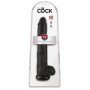 King cock 14" cock w balls dar