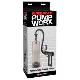Помпа мужская Pipedream Pistol-Grip Power, бесцветный