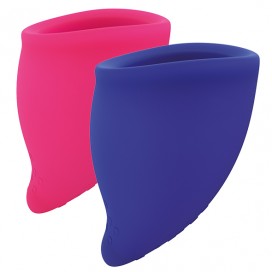 Fun factory - fun cup explore kit menstrual cup pink & ultramarine