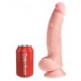 Kolmekordse tihedusega dildo munanditega 24,1 cm - King Cock