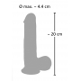Vibrējošs dildo ar tālvadības pulti 20cm - Medical silicone