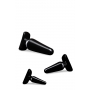 Anal adventures basic plug kit black