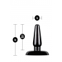 Anal adventures basic plug kit black