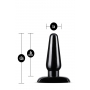 Anal adventures basic plug kit black