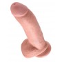 DILDO AR SĒKLINIEKIEM 23CM miesas krāsa - KING COCK