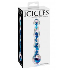 Klaasist dildo sinine - icicles nr. 8