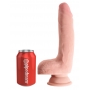 Trīskāršā blīvuma dildo ar Sēkliniekiem 24,1cm - King Cock