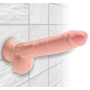 Trīskāršā blīvuma dildo ar Sēkliniekiem 24,1cm - King Cock