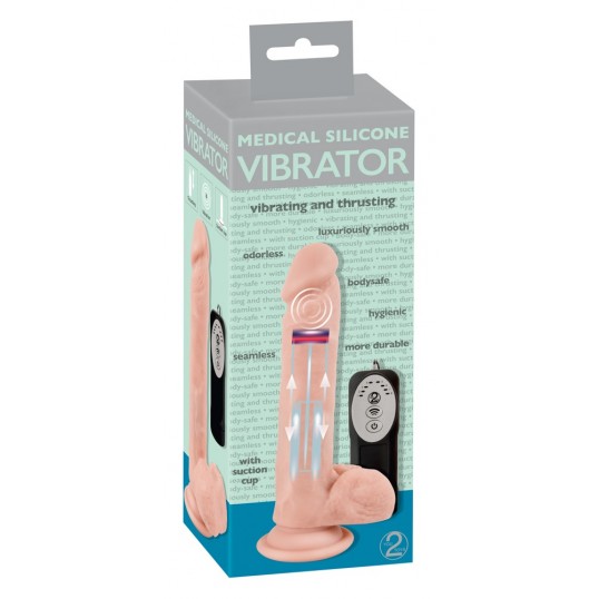 Medical silicone thrusting vib