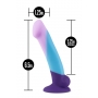 Daudzkrāsains dildo 16,5cm - Avant