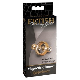 Krūšu klipši magnētiski zelta fetish fantasy gold