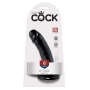 Dildo ar piesūcekni 16cm melns - King Cock